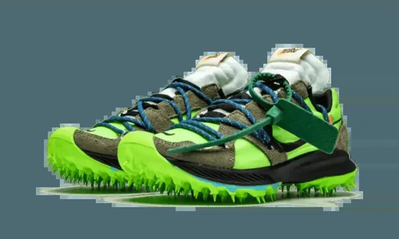 Herren - trail - schuhe - zoom terra kiger 5 - volt/braun-schwarz-weiß 2/4