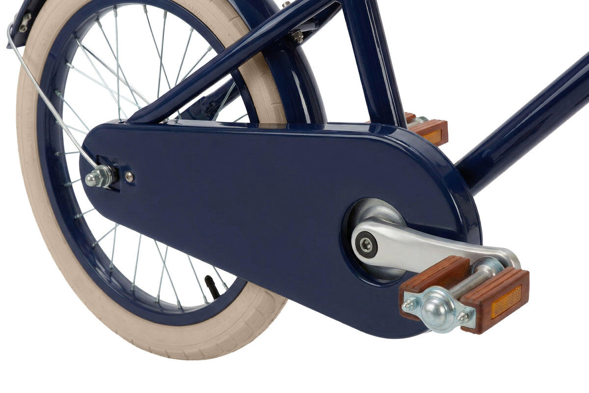 Kinderfahrrad 14" Klassisch Vintage Marineblau Kinder 3/5