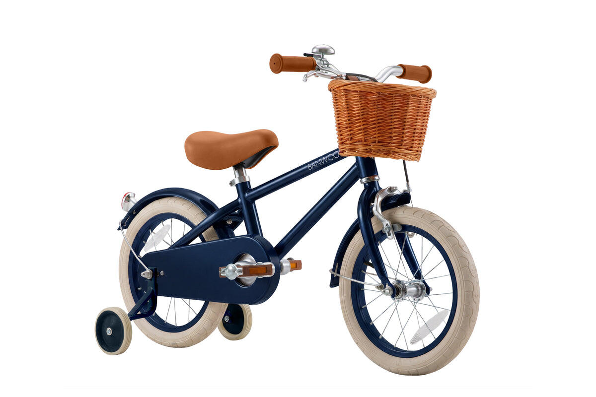 Kinderfahrrad 14" Klassisch Vintage Marineblau Kinder 5/5