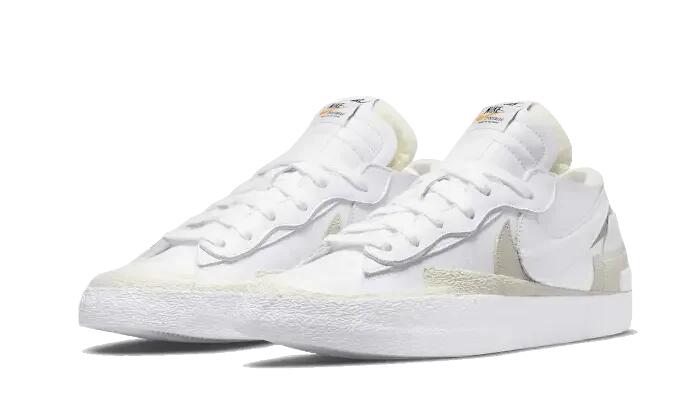 Zapatillas - Lifestyle - Unisex - Blazer Low Sacai - Piel patent blanca/sail 2/3