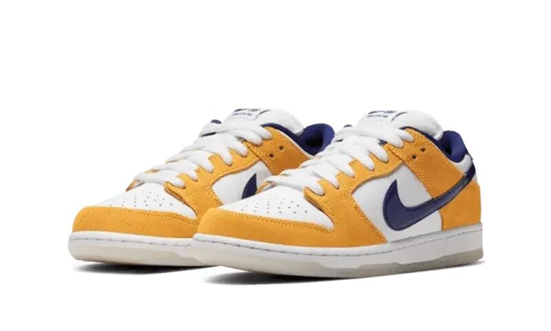 Zapatillas - Skate - Unisex - SB Dunk Low Laser Orange - Blanco/Regency Purple 2/3