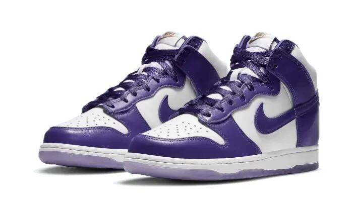 Unisex - schuhe - high-top dunk high sp - weiß/varsity purple 2/5