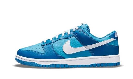 Scarpe - basket - uomo - basse - dunk low - blu marino/bianco