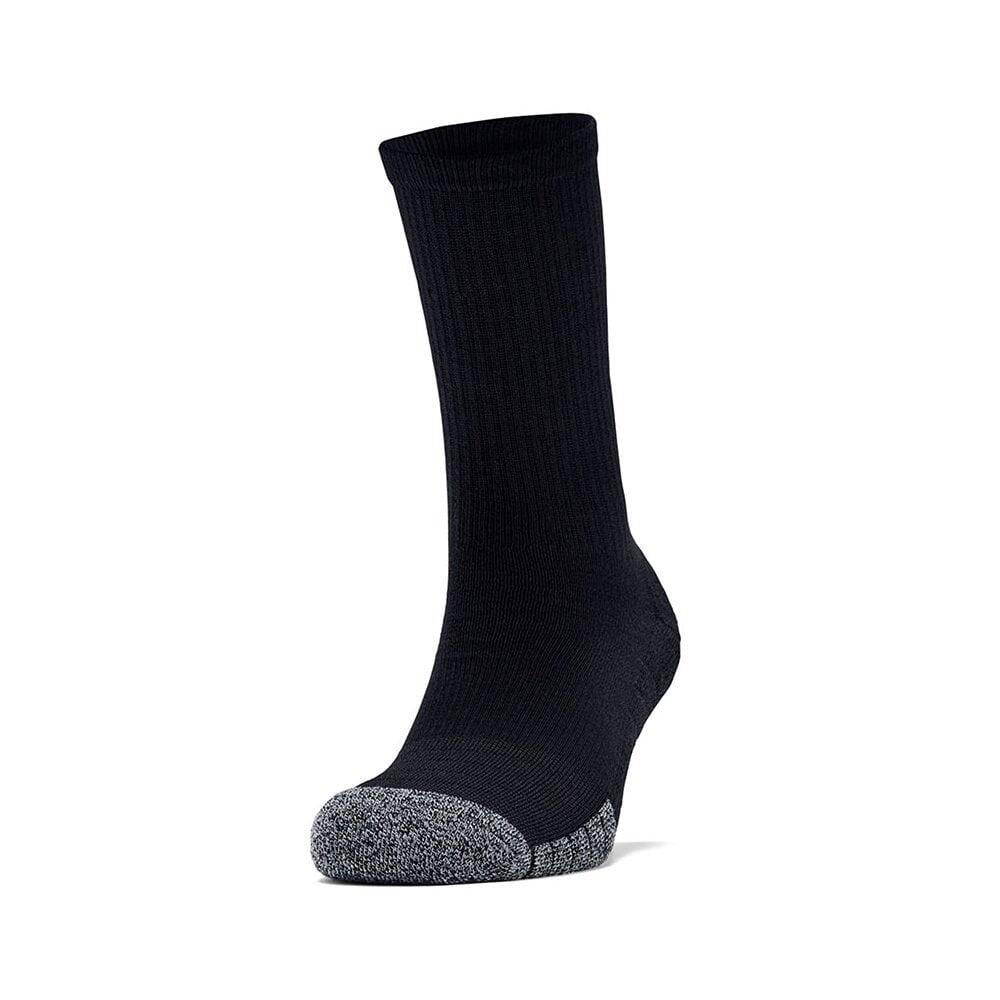 UNDER ARMOUR Mens HeatGear Socks (Black/Steel Grey)