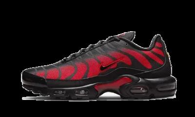 Schoenen - unisex - air max plus bred - reflecterend - rood/zwart