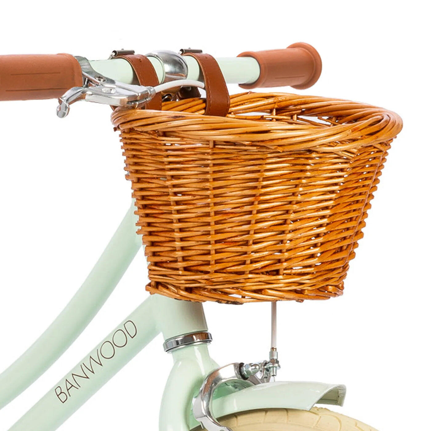 Panier Vélo Enfant Orange – Tressé, Plastique, Avec Sangles, 20,5x14,5x10 Cm, Pour Trottinette Aussi