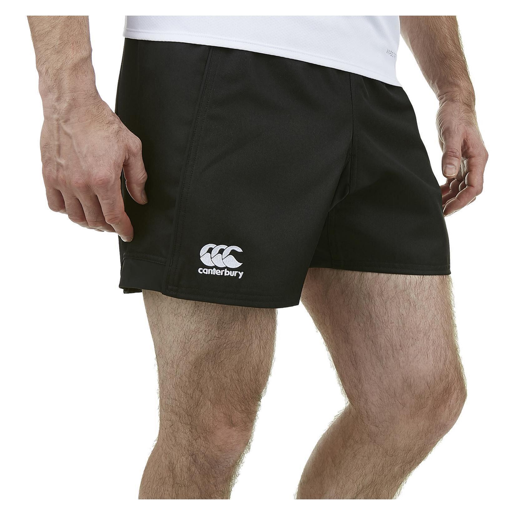 Mens Advantage Rugby Shorts (Black) 4/4