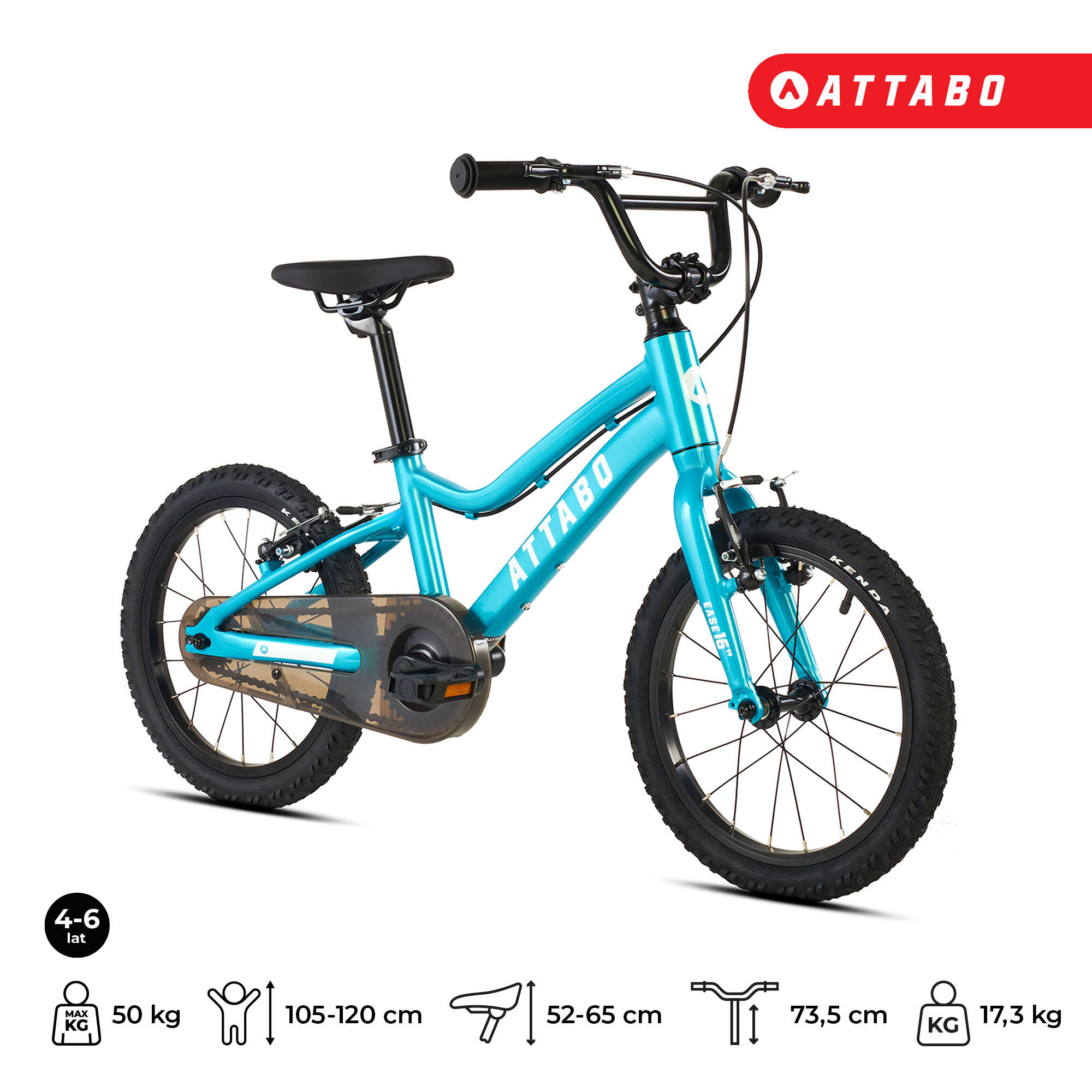 Bicicleta infantil ATTABO EASE 16" 7,3 kg 2/7