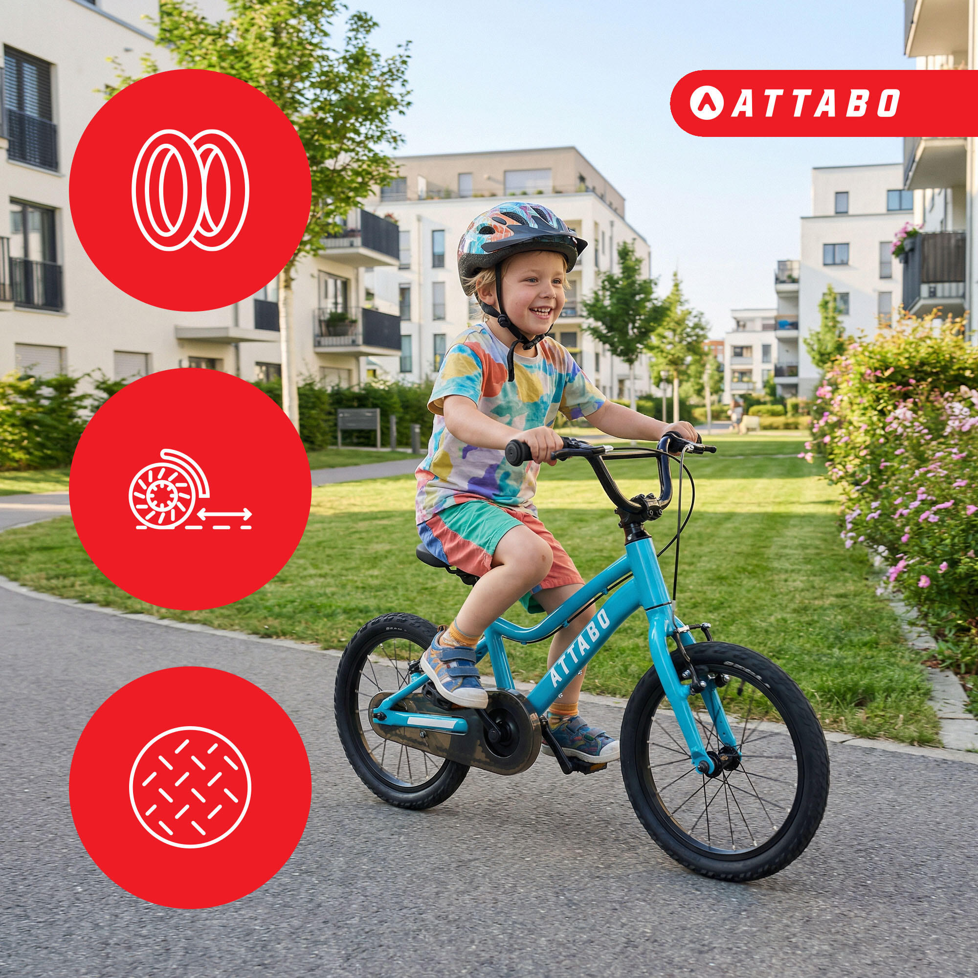 Bicicleta infantil ATTABO EASE 16" 7,3 kg 7/7