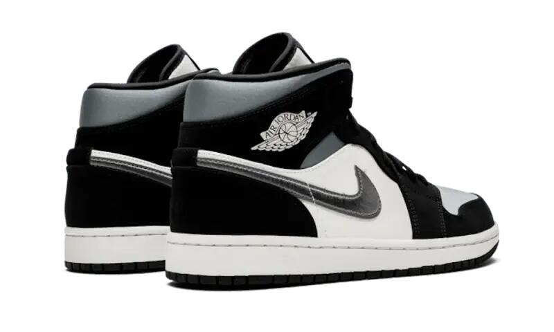 Air Jordan 1 Mid Satin Grey Toe 3/4
