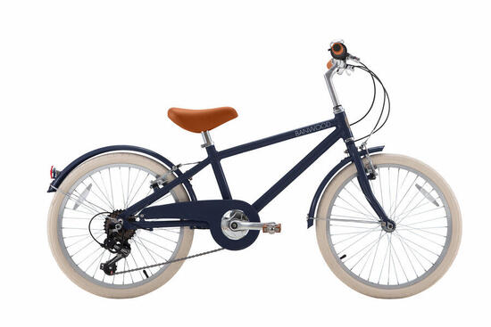 Vélo enfant 20" classique vintage bleu marine enfant