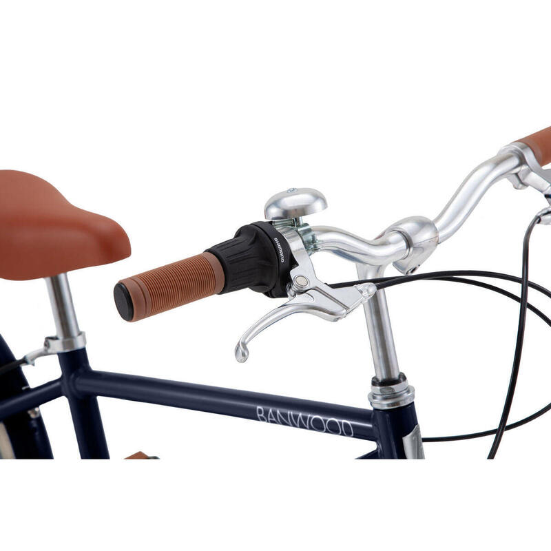 Bicicletă pentru copii 20" clasică vintage albastru marin copil