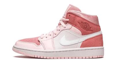 Scarpe - basket - air jordan 1 mid - mid-top digital pink/white