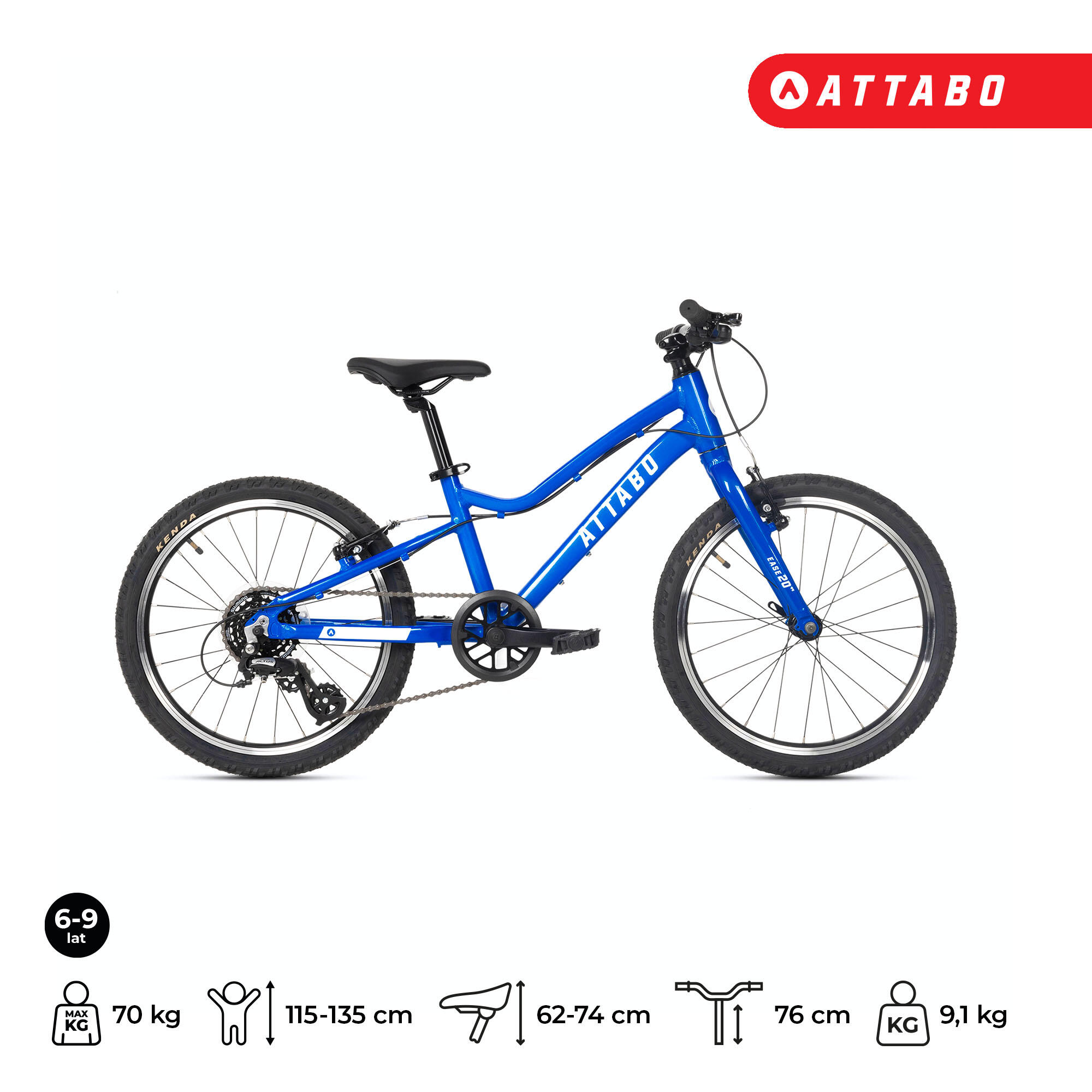 Bicicleta infantil ATTABO EASE 20" 2/7