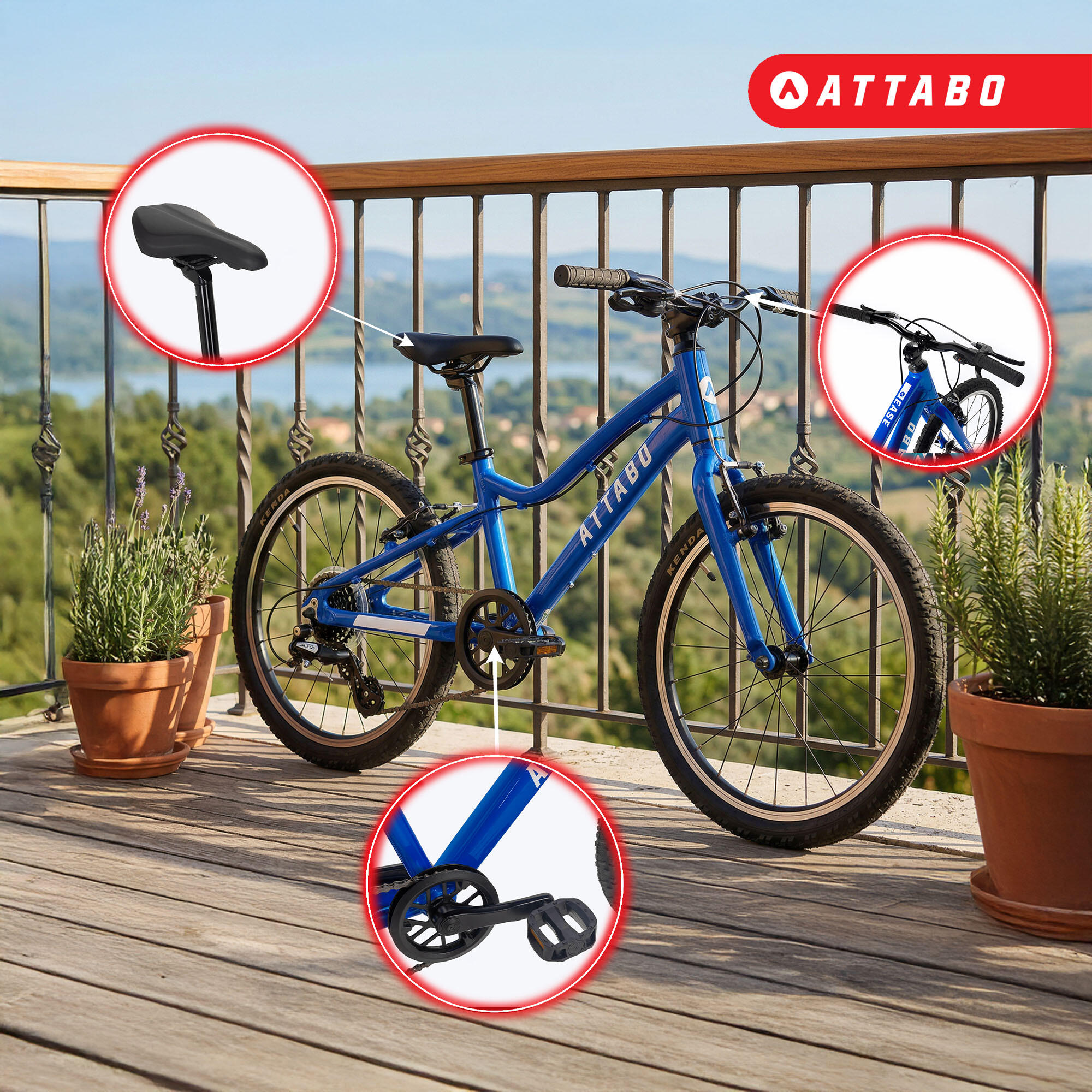 Bicicleta infantil ATTABO EASE 20" 5/7