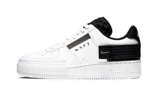 Nike Air Force 1 Drop Type White Black Volt
