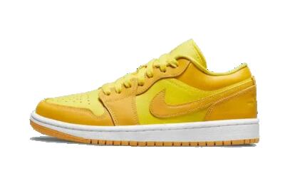 Schoenen - lifestyle - air jordan 1 low - yellow strike/white