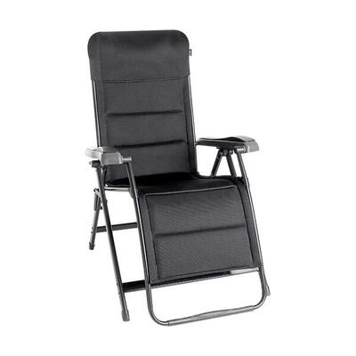 Brunner poltrona swan 3d campingstoel zwart aluminium