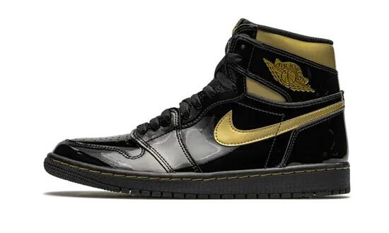scarpe - walking - uomo - verniciata - Jordan 1 Retro - nero/oro