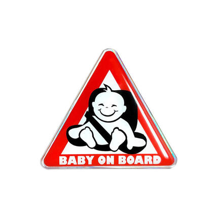 Falko Baby on Board 3D stoelsticker 60 x 65 mm