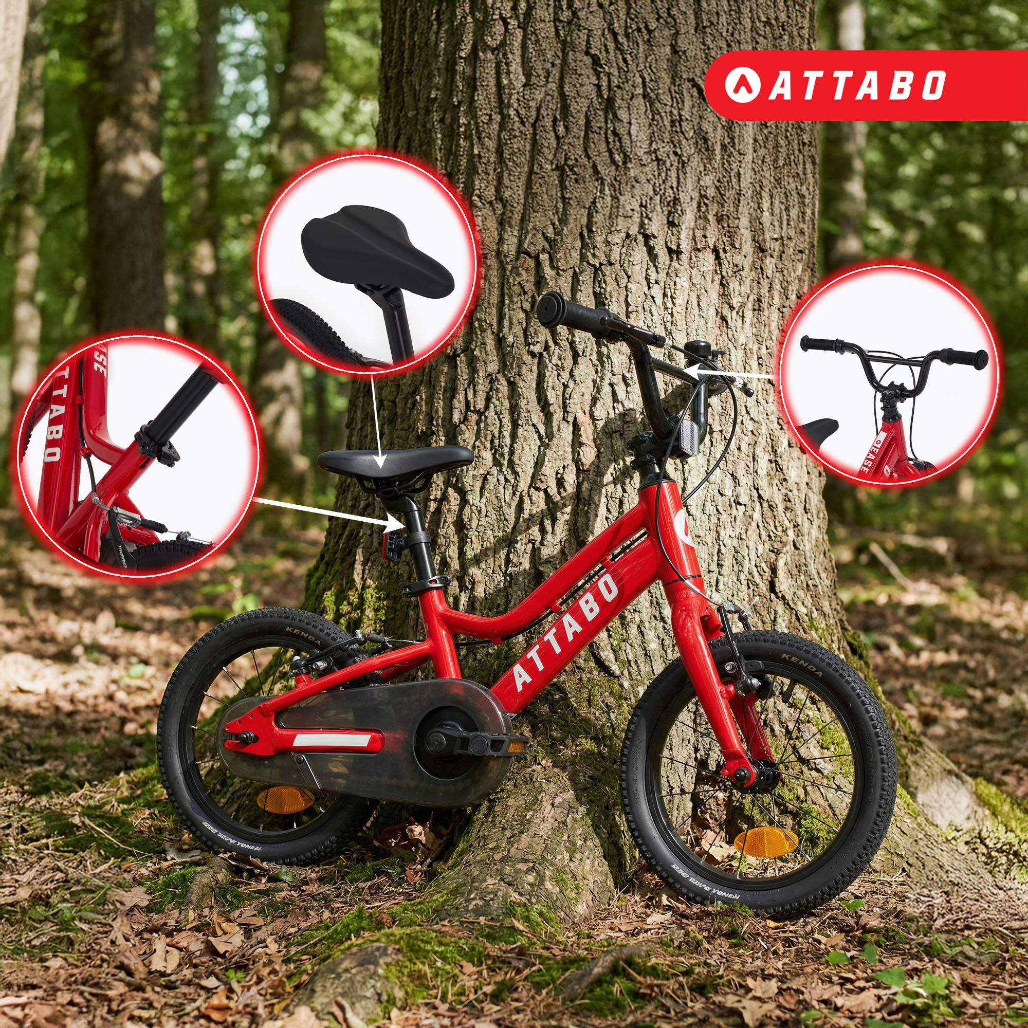 Vélo enfant ATTABO EASE 14" 5/7