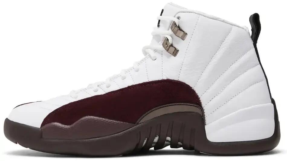 Unisex - basketball - schuhe - air jordan 12 - weiß/burgundy crush 2/5
