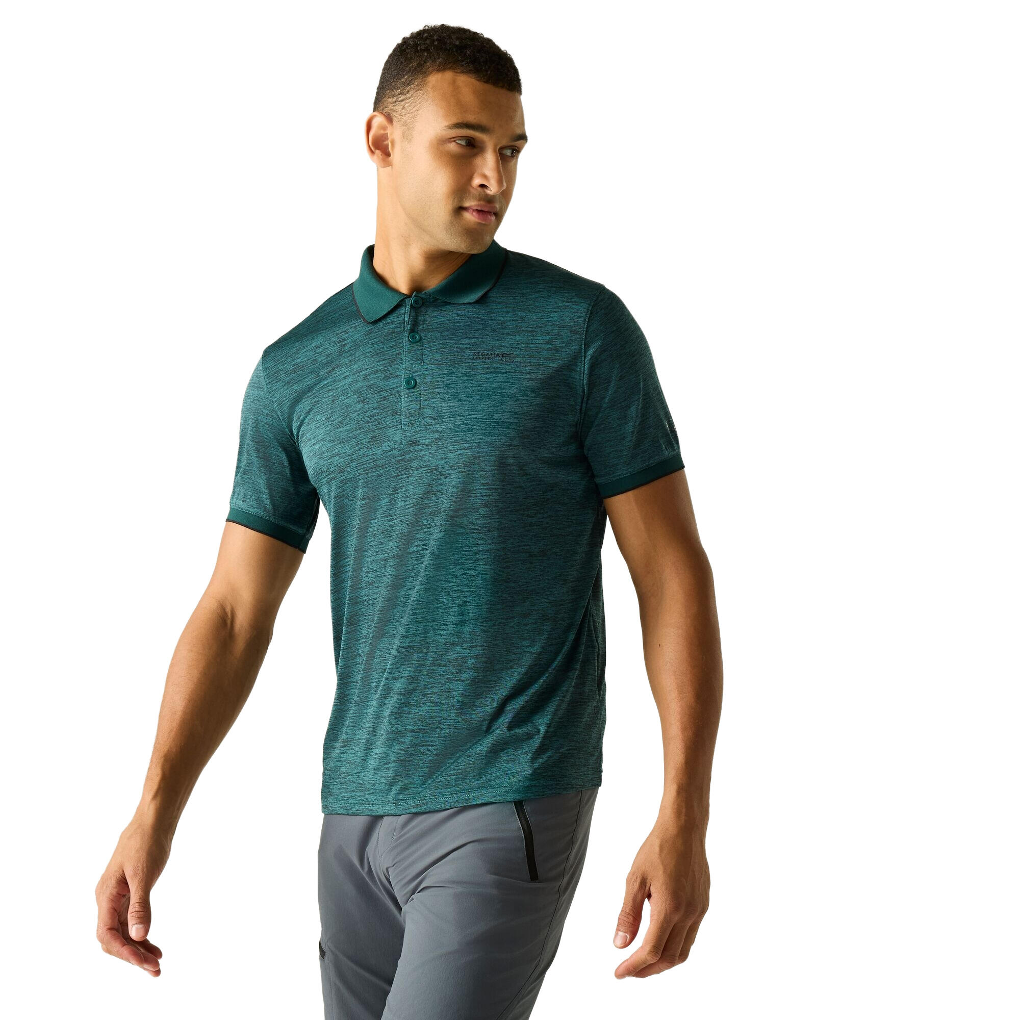 Polo REMEX Homme (Vert Méditerranéen) 4/5
