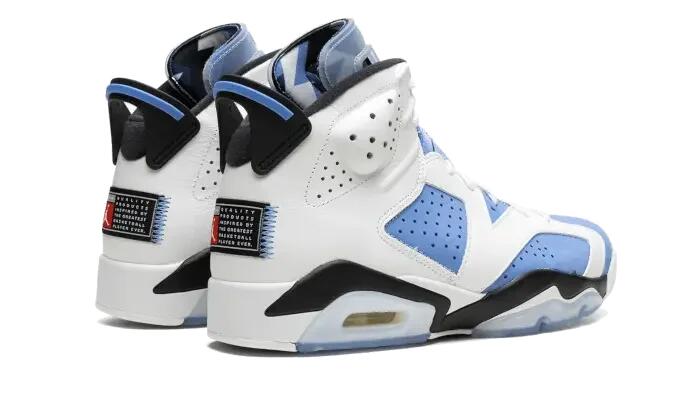 Jordan 6 Retro UNC White 3/4