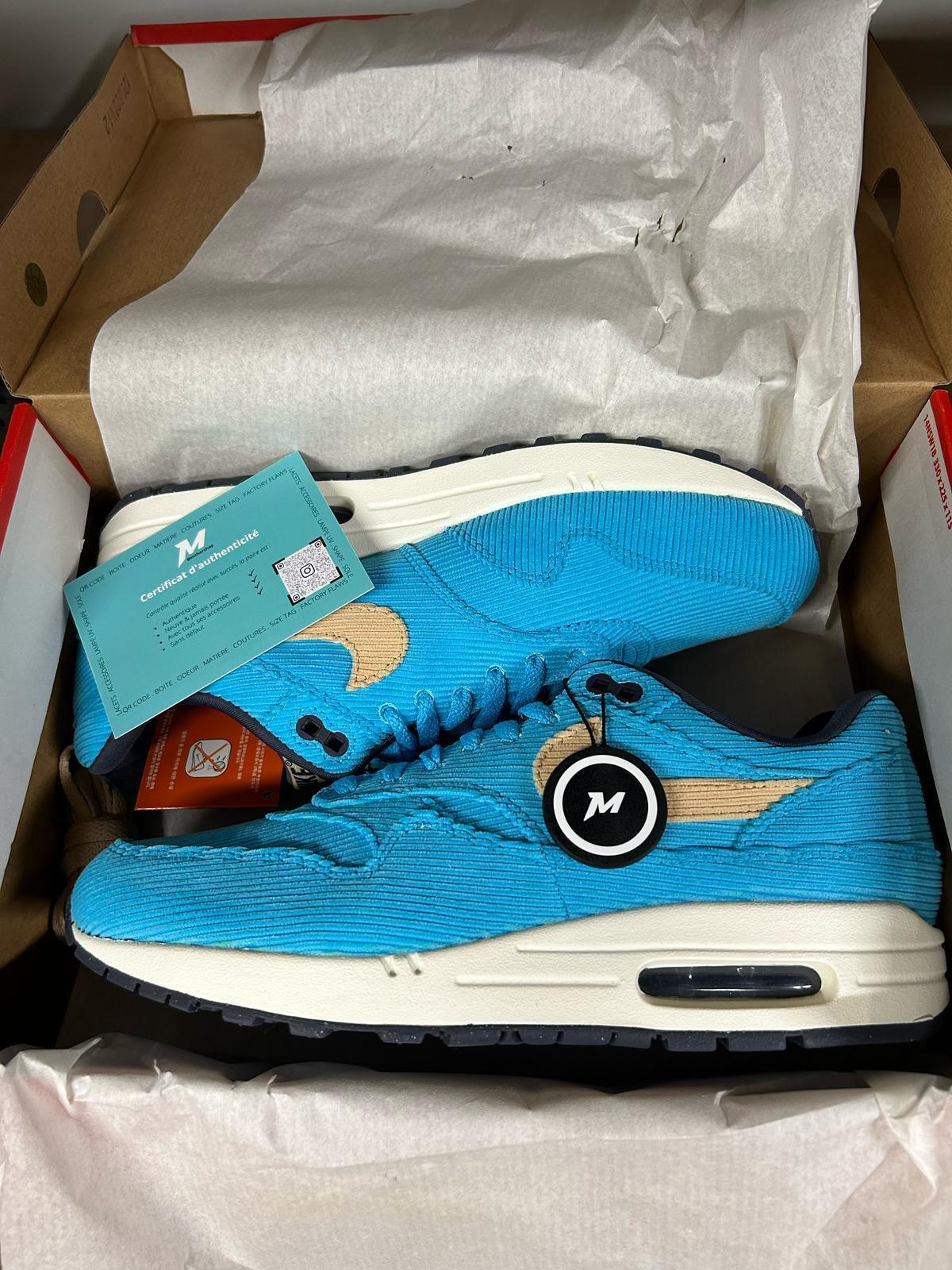Schoenen - lifestyle - air max 1 - corduroy - baltic blue 2/5