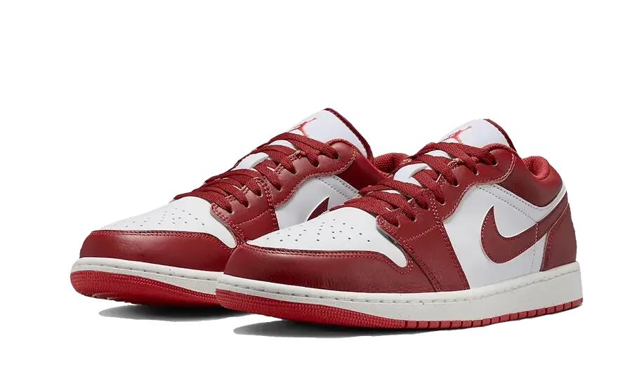 Schuhe - lifestyle - low-top - air jordan 1 low - weiß/dune red 2/3