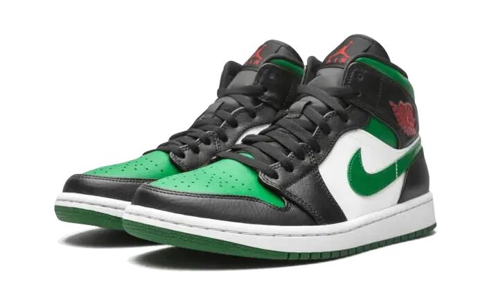 Jordan 1 Mid Green Toe 2/4