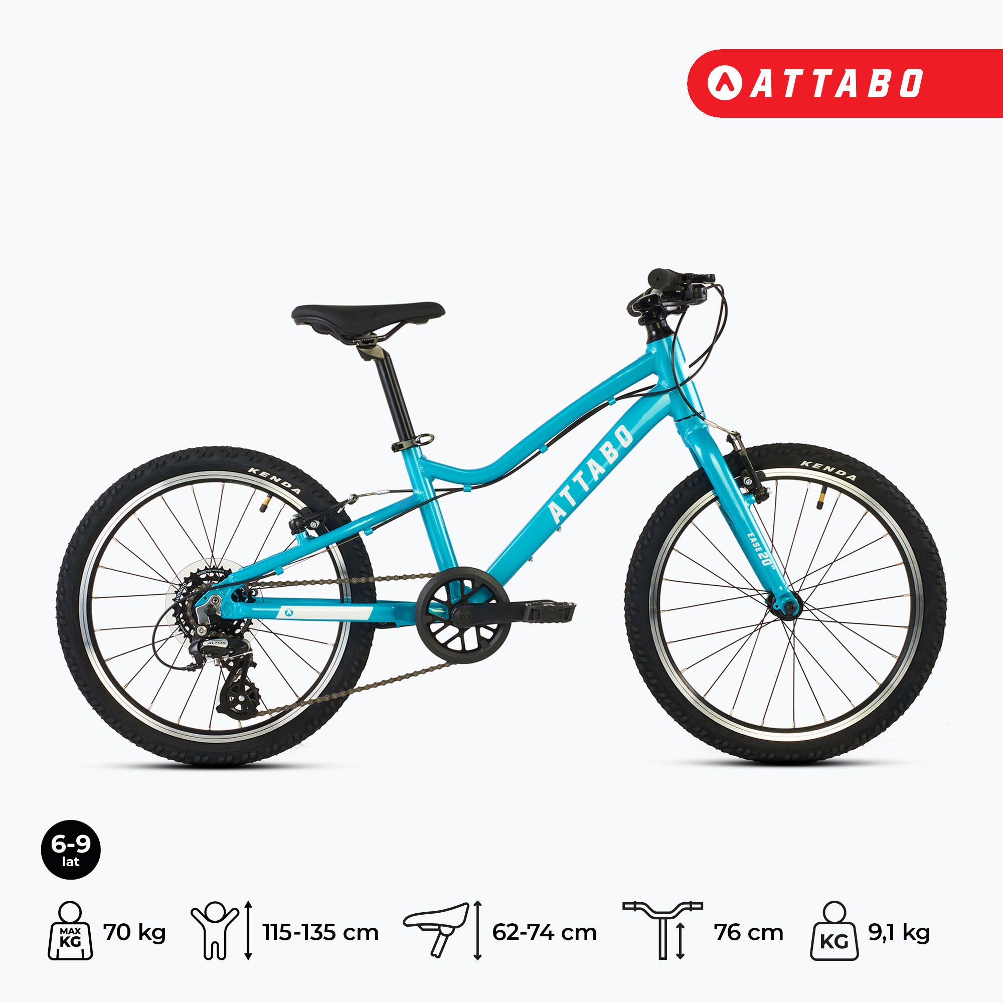 Kinderenfiets ATTABO EASE 20" 9,1 kg 2/7