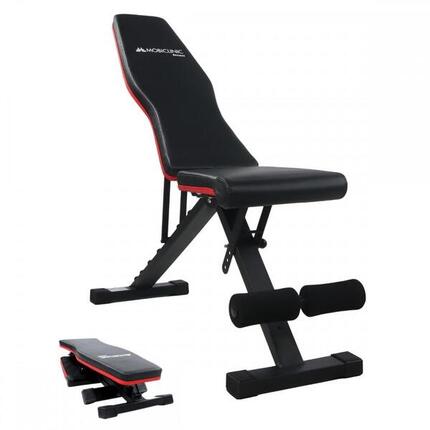 Banc de musculation pliable réglable en hauteur 118 x 32 x 116 cm