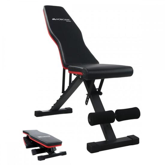 Banc de musculation pliable réglable en hauteur 118 x 32 x 116 cm