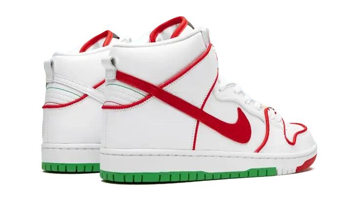 Zapatillas - Skate - Unisex - SB Dunk Paul Rodriguez - White/Red-Green 3/4
