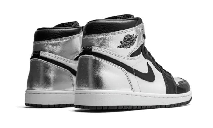 Scarpe - Walking - Donna - Montanti - Jordan 1 - Nero/Argento 3/4