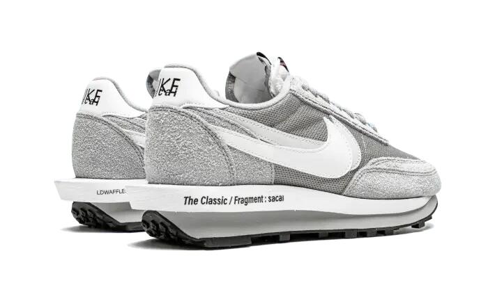 Nike LD Waffle Sacai Fragment Wolf Grey 3/4