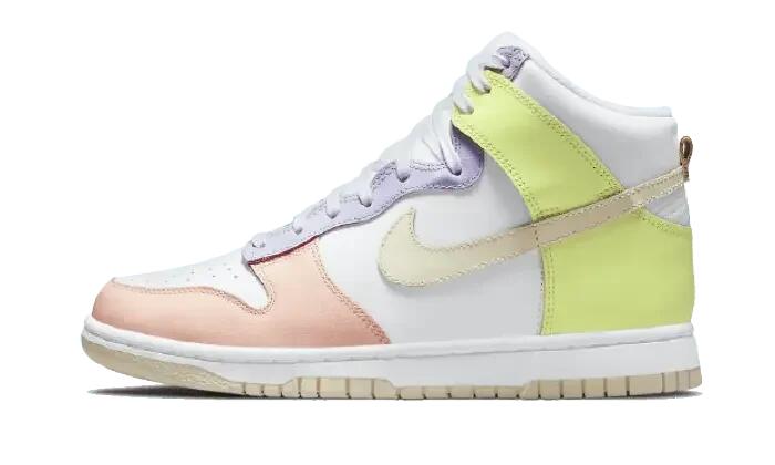 Zapatillas - Mujer - Dunk High high-top - Blanco/Cashmere/Limón 1/3