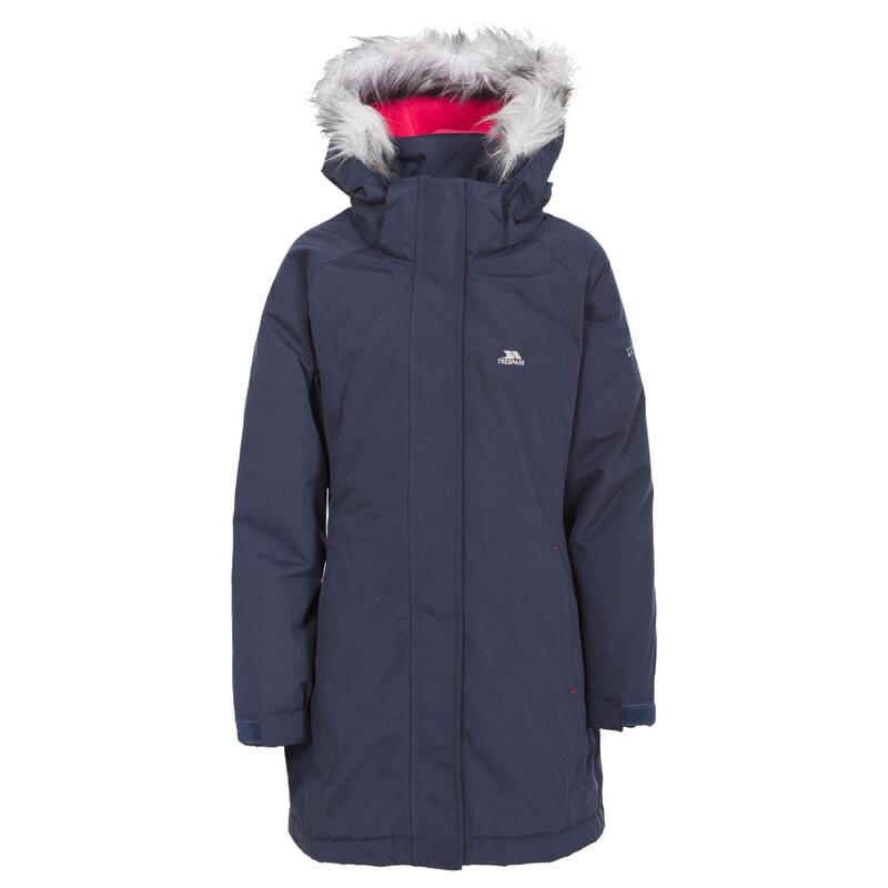 Kinder Parka Fame, wasserfest Mädchen Marineblau