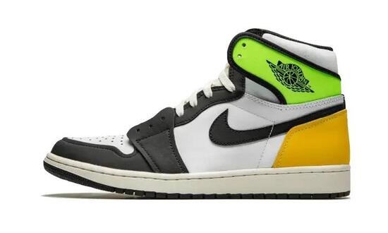 Scarpe - Walking - Uomo - Alte - Jordan 1 - Bianco/Nero/Volt