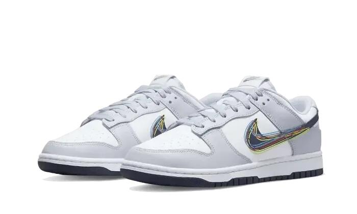 Unisex - Lifestyle - Schuhe - Dunk Low 3D Swoosh - weiß/grau 2/3