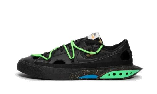 Zapatillas - Lifestyle - Unisex - Blazer Low - Color-block - Negro/Volt/Azul