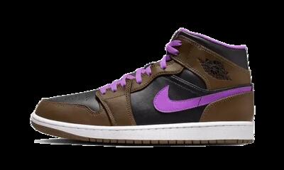 Schoenen - mid-top - air jordan 1 mid - palomino/wild berry
