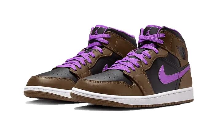 Schoenen - mid-top - air jordan 1 mid - palomino/wild berry 2/3