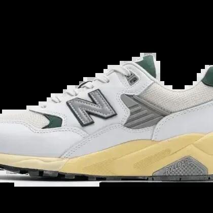 Unisex - Lifestyle - Shoes - Leather - 580 - White/Nightwatch Green