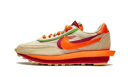 LD Waffle Sacai Clot Net Orange Blaze - Taille : 35.5 EU