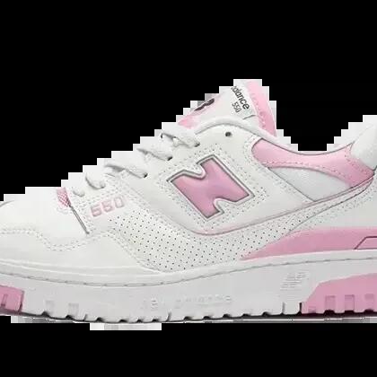 Basketball - Shoes - Low-top suede/mesh - 550 - White/Pink