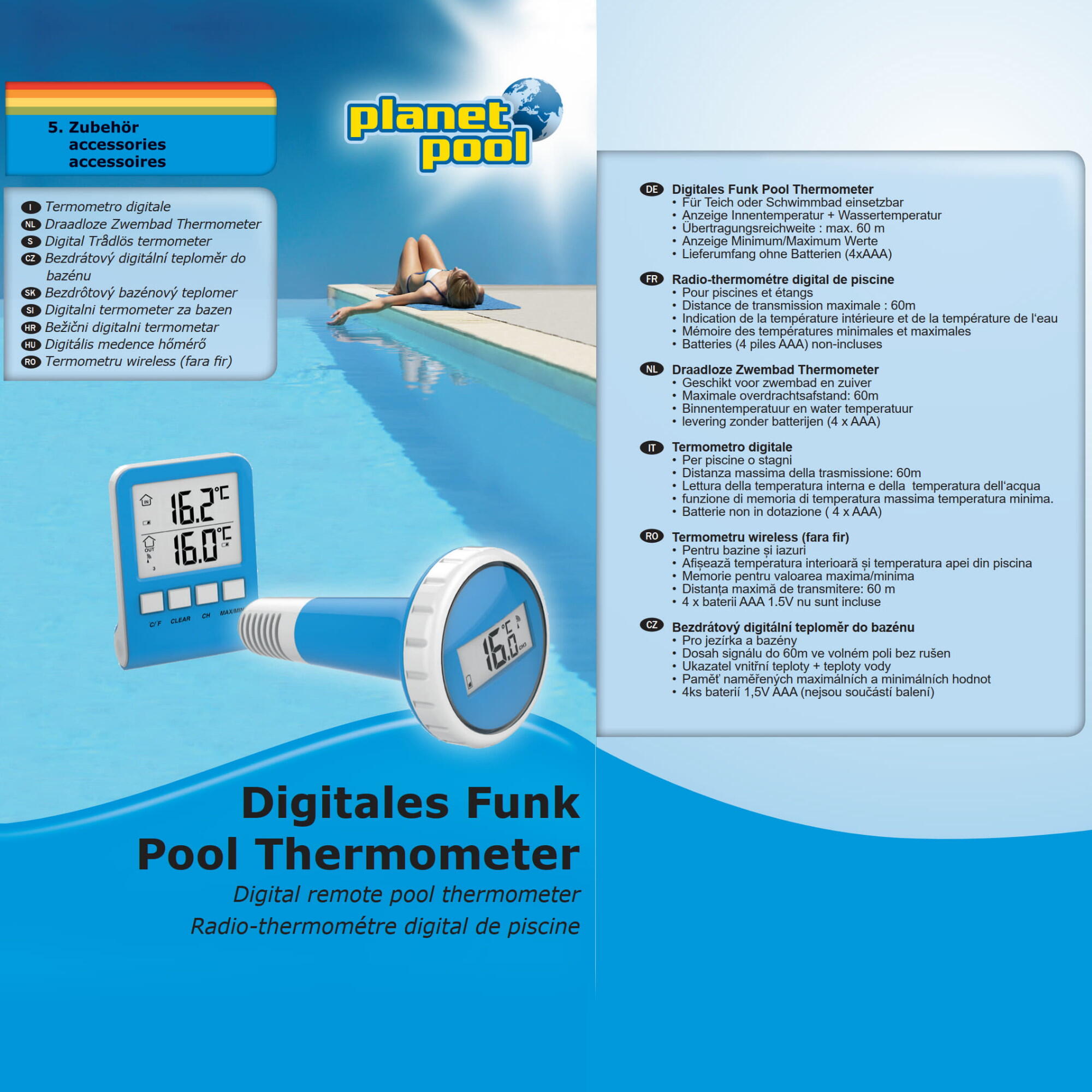 Planet Pool Digitales Pool Thermometer 2/2