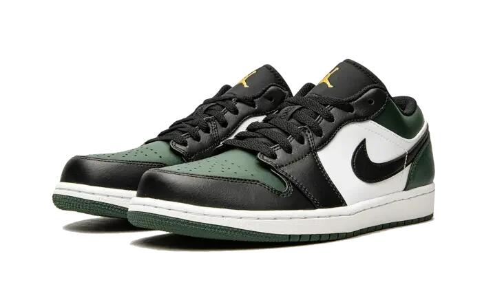 Zapatillas - air jordan 1 low - blanco/negro/verde 2/4