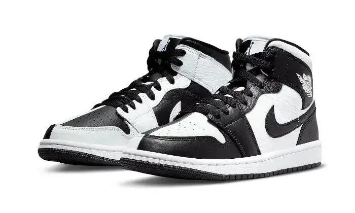 Basketball - schuhe - air jordan 1 mid se - schwarz/weiß 3/4